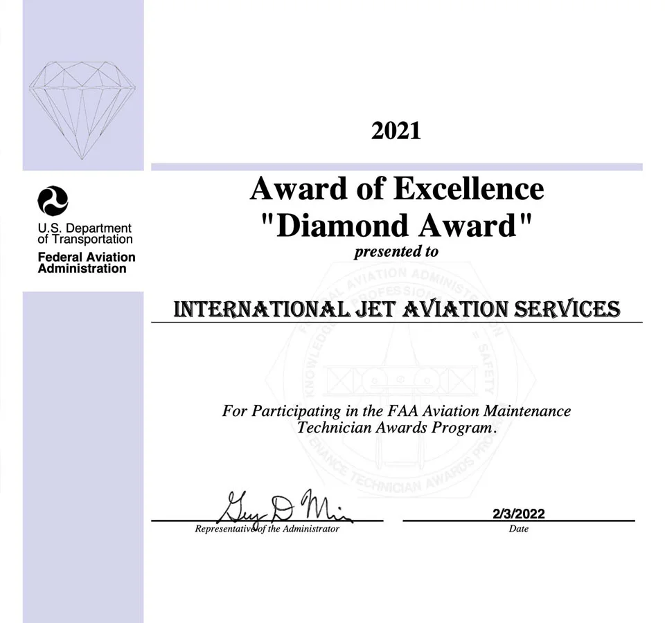 2021 Diamond Award